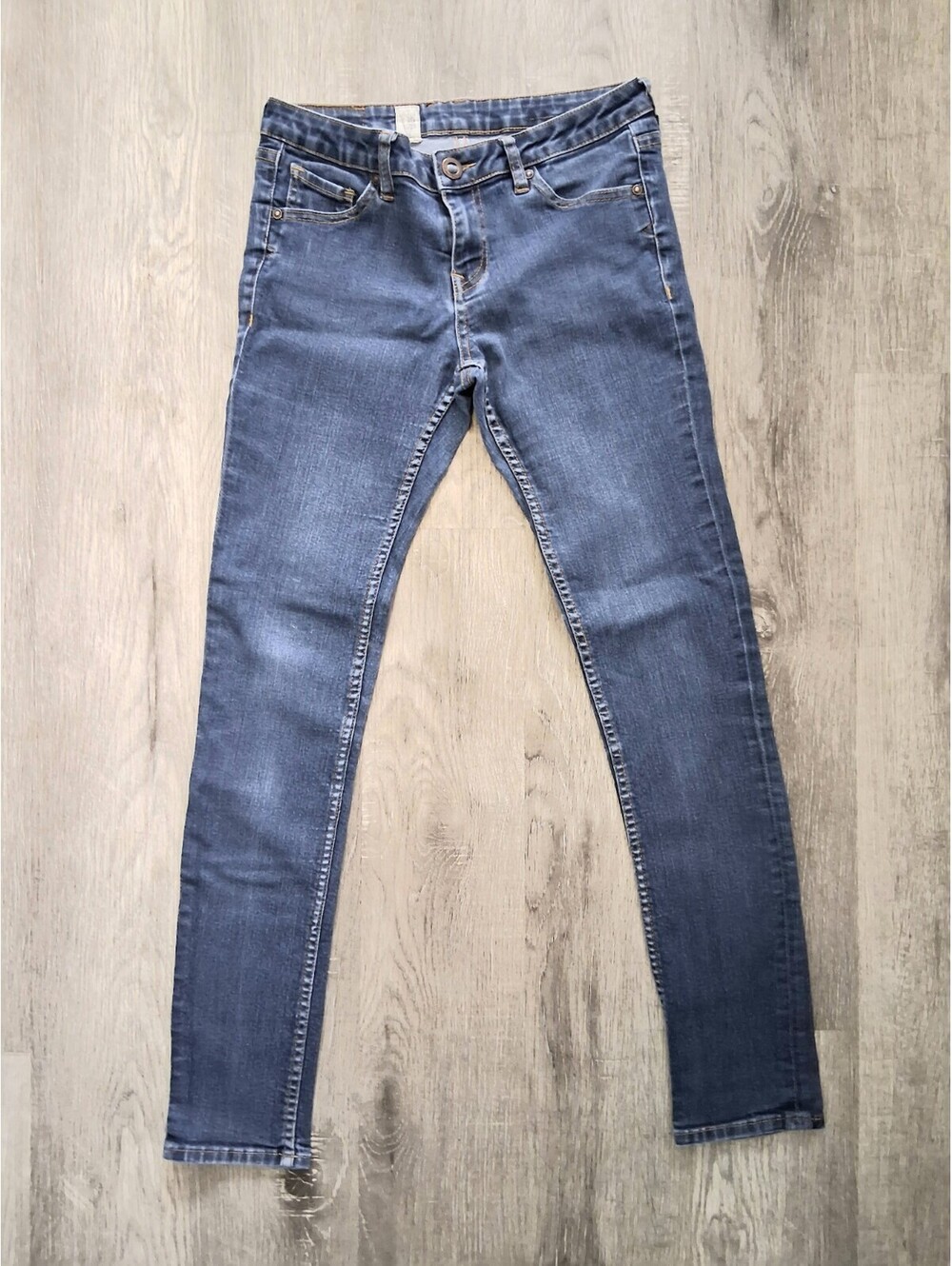 Volcom Woman's Size 8' 29x29 Low Rise Straight Leg Skinny Denim Blue Jeans